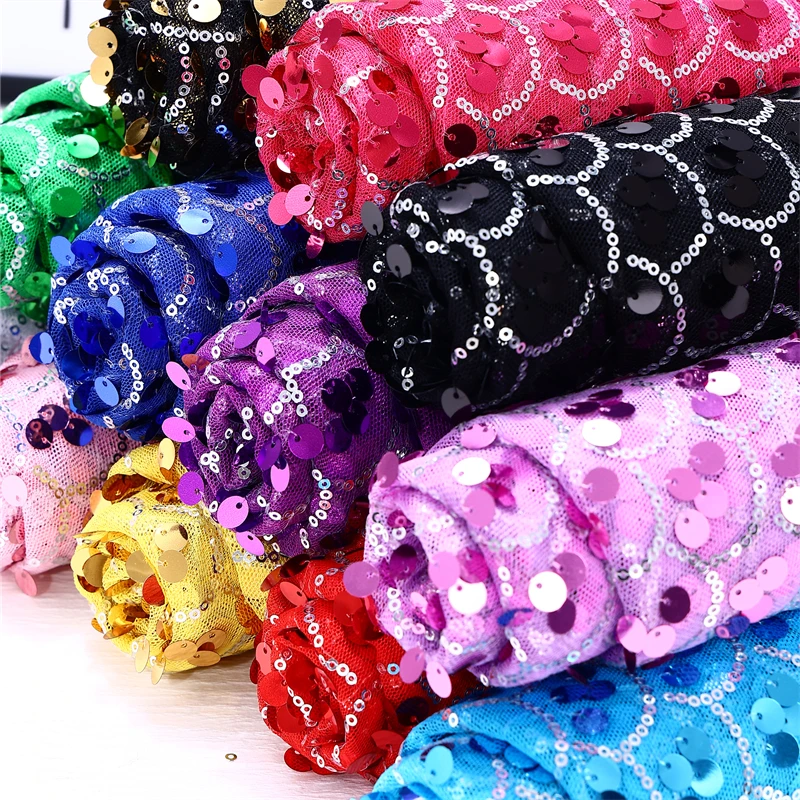 

Премиальная сетчатая ткань с блестками и русалкой, блестящая сетка из рыбьей чешуи, элитные свадебные украшения, вечернее платье, дизайнерский материал, одежда