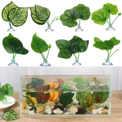 Decoration Resting Oviposition Leaves Hammock Landscaping Simulation Aquatic Plants Betta Leaf Fish tank Plants