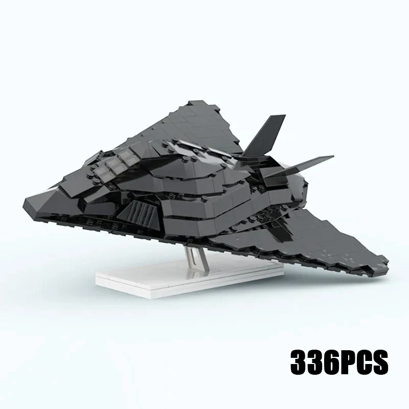 Moc Building Bricks Military Fighter Model F-117 Nighthawk Technology Modular Blocks Gifts Christmas Toys DIY Sets Assembly