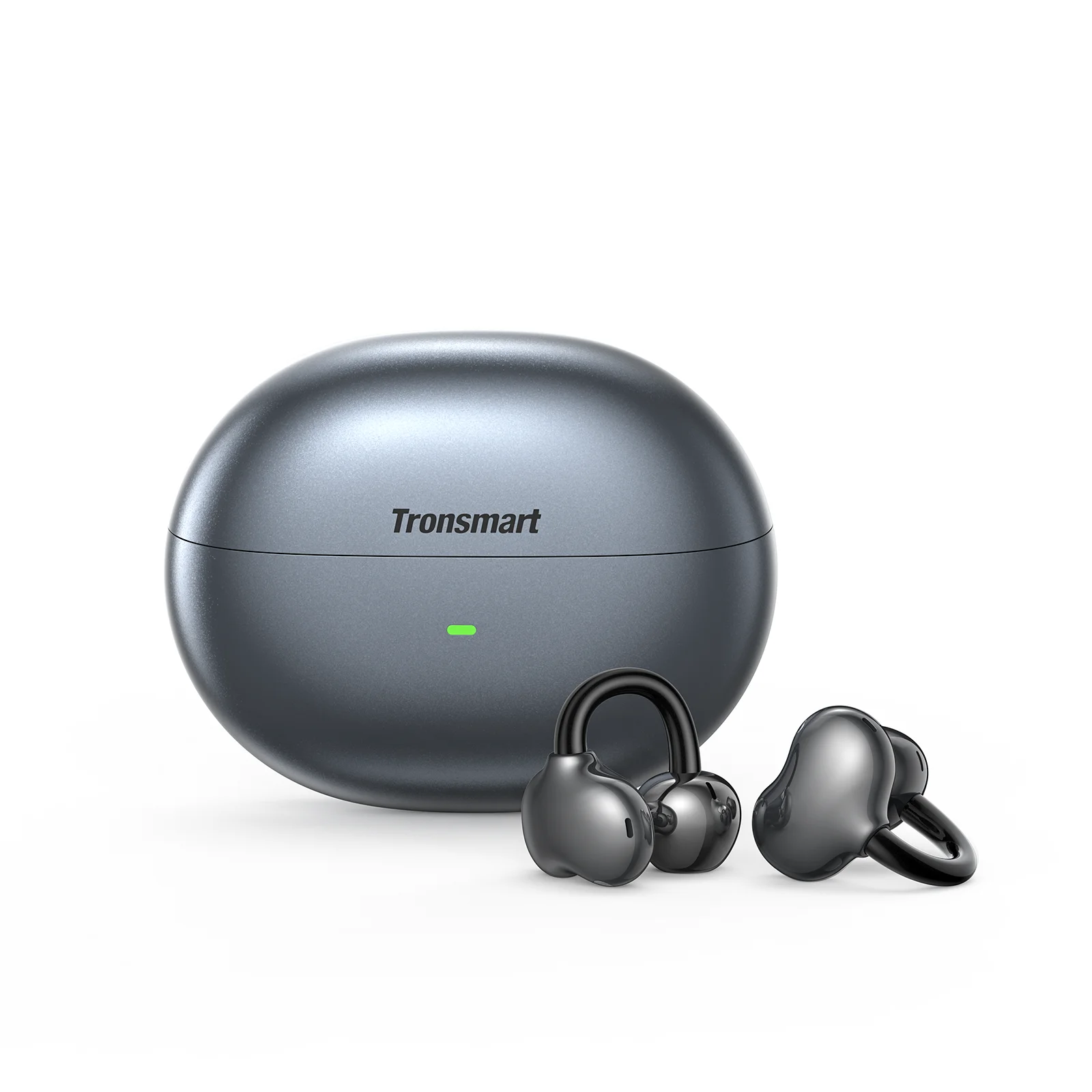 Tronsmart OpenFly Clip Bluetooth Oordopjes Open Ear Clip-On Oordopjes met BT 6.0, AI Dual-Mic ENC, Titanium Flex Fit, voor sport.