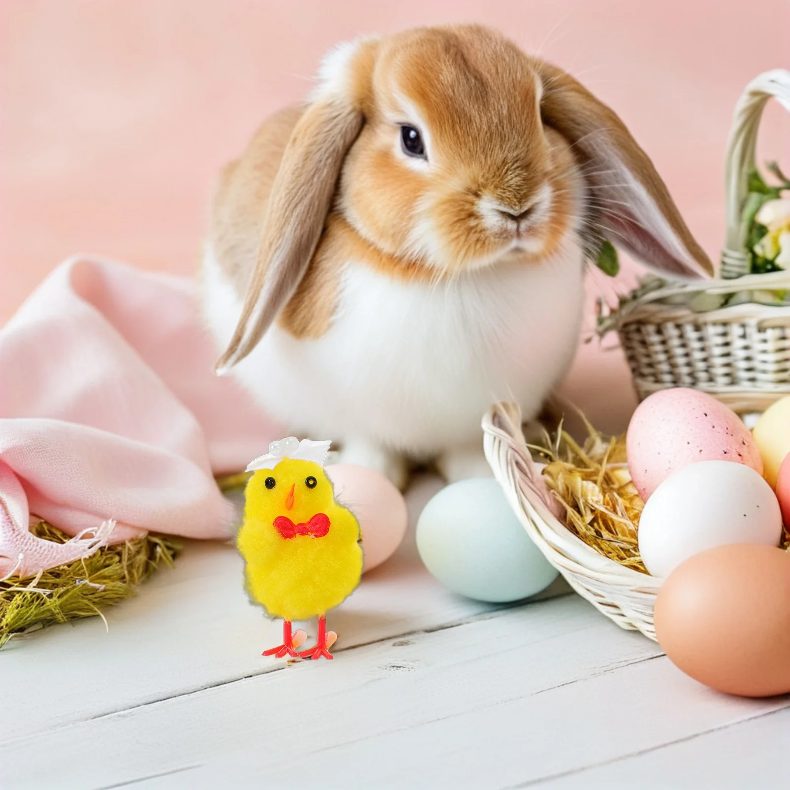 

24Pcs Mini Chicks Realistic Easter Decor Soft Chick Table Centerpieces for Spring Party Favors Activities Farm Animal