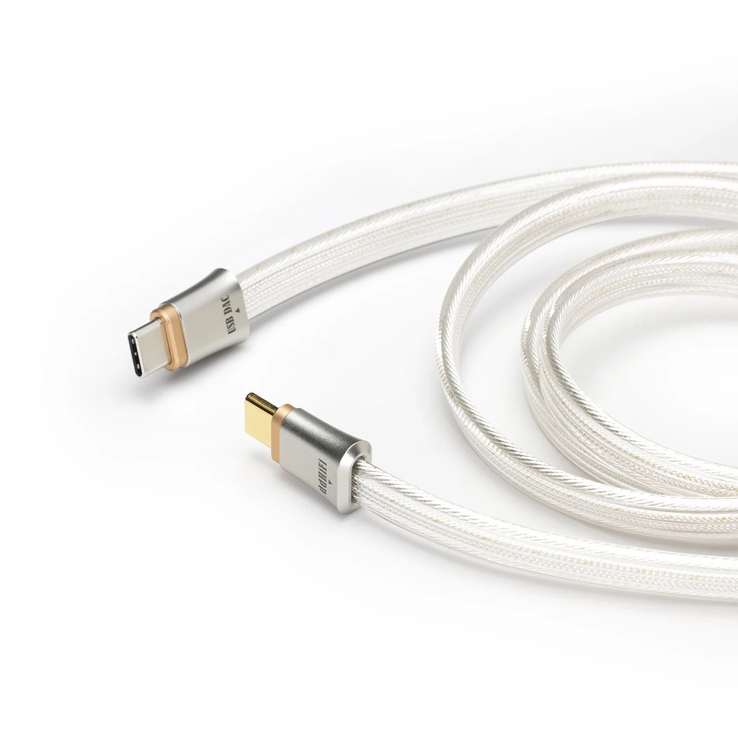 DD ddHiFi TC19CC Comet Flagship Pure Silver USB-C to USB-C OTG