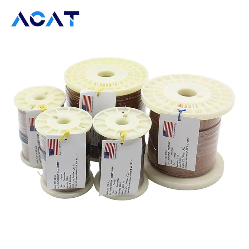 

TT-K/T/J-24/30/36-SLE Thermocouple Compensating Extension Cable Wire PTFE 1000 Feet 300M 900MThermocouple Compensating Wires