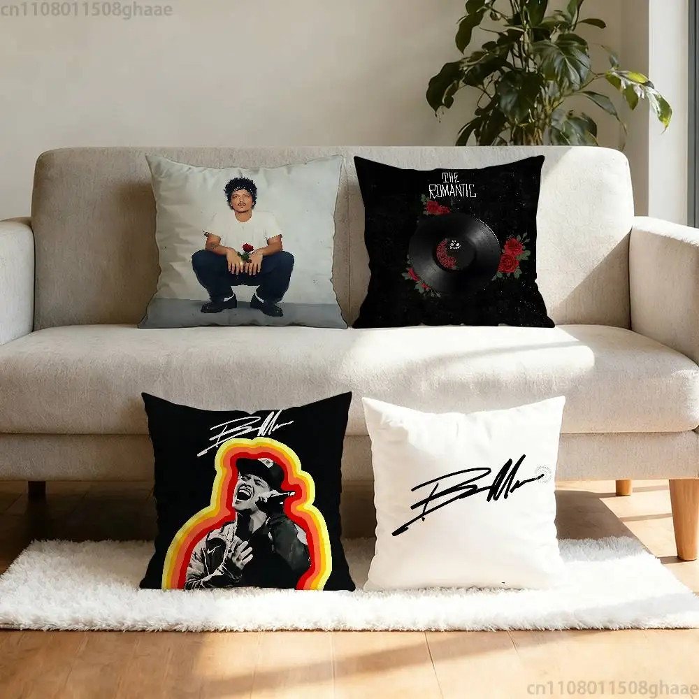 

Singer Bruno mars The Romantic Laser pillowcase casual style decoration, suitable for home decoration (excluding pillow core)