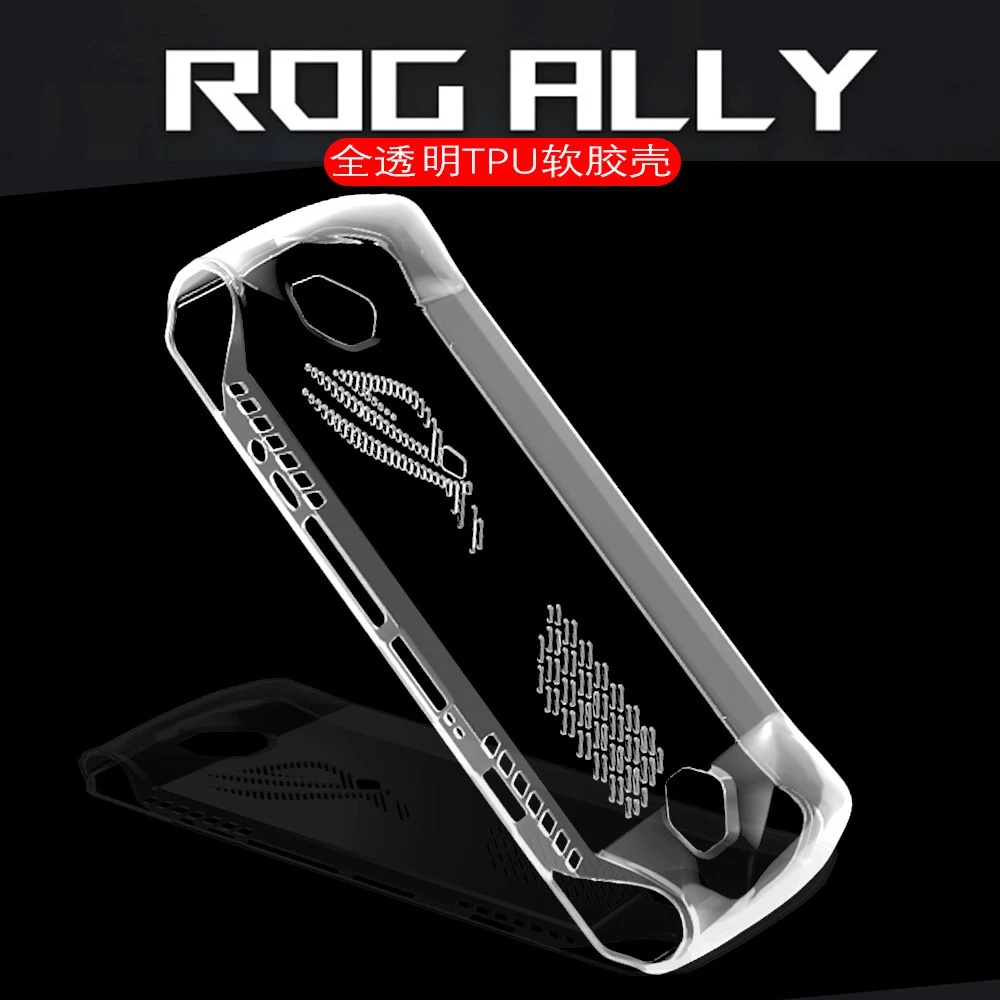 Custodia protettiva in TPU per Asus ROG Ally Cover per console di gioco Custodia morbida e trasparente Accessori anticaduta