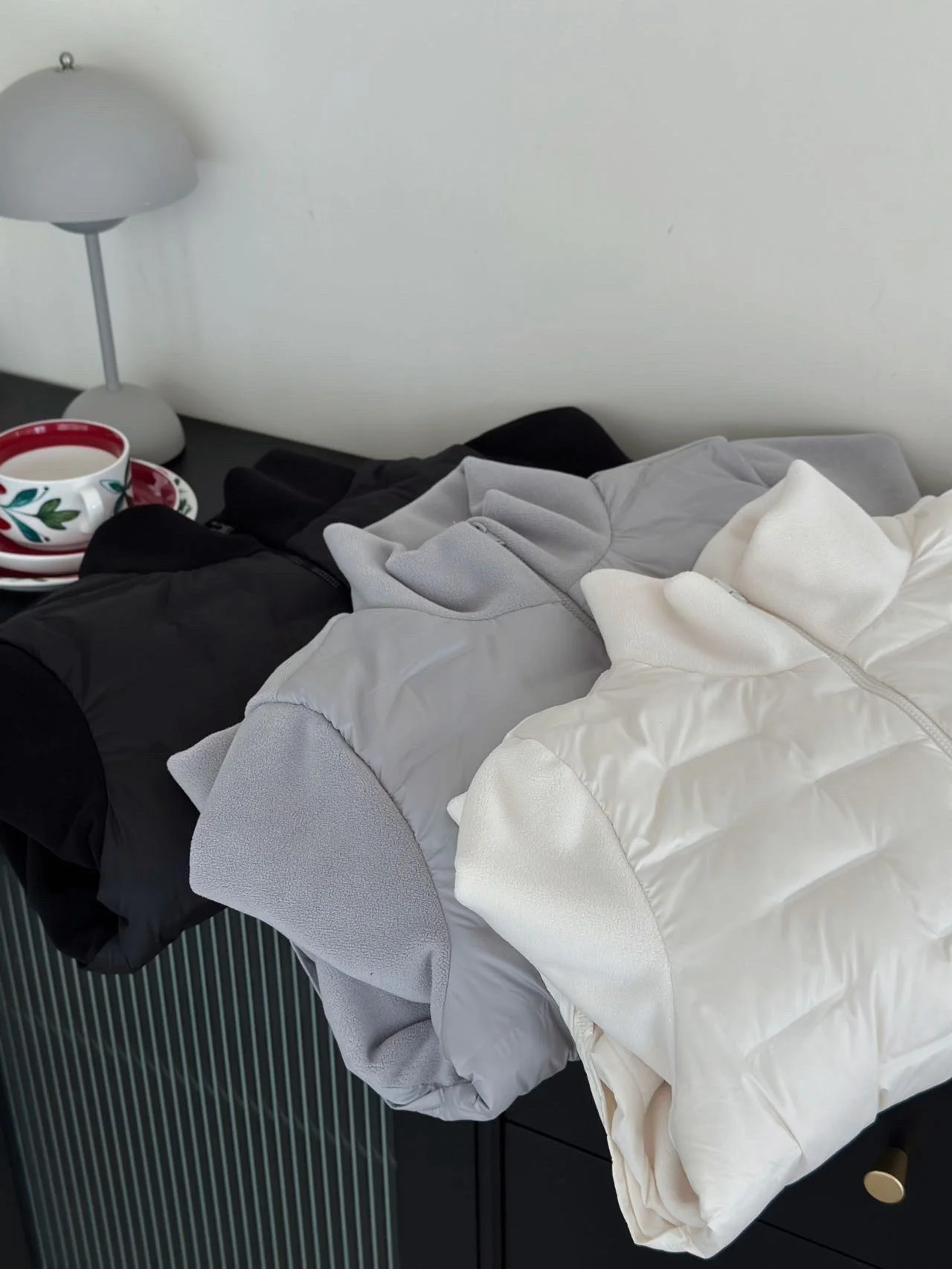 90% witte eend donsjack Casual gewatteerd patchwork Pluche opstaande kraag Warme jas Dubbele ritssluiting Lange mouw Lichtgewicht uitloper