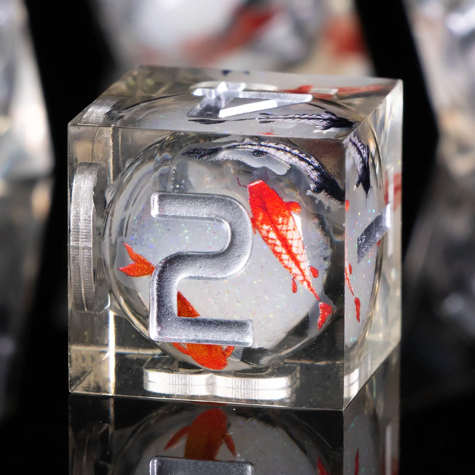 D and D Sharp Edge Dice Complete Set of Liquid Core Dices for Dungeon and Dragon Dices Polyhedral Dices Unique Gift