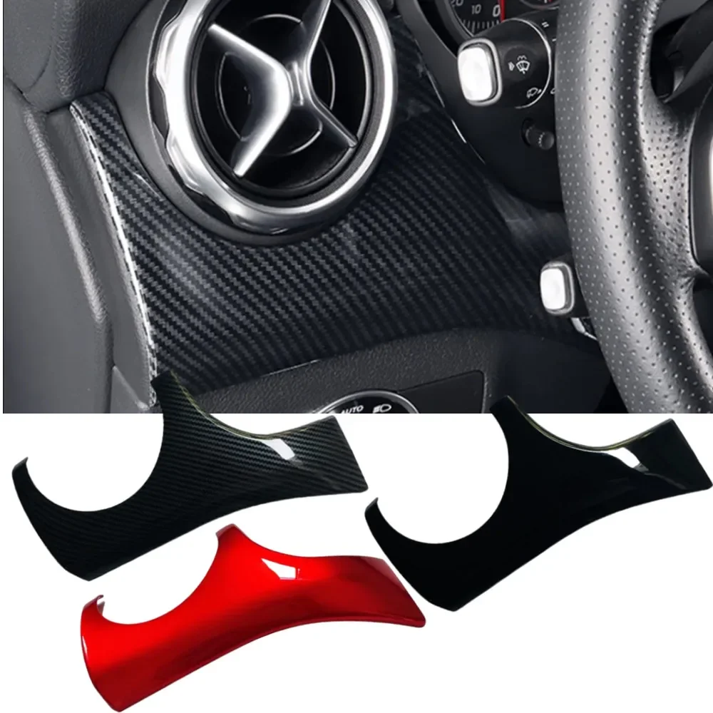 For Mercedes Benz GLA CLA A Class W176 X156 C117 X117 CLA200 ABS Car Inner Grain Driver Side Decoraion Trim Panel Cover Stickers
