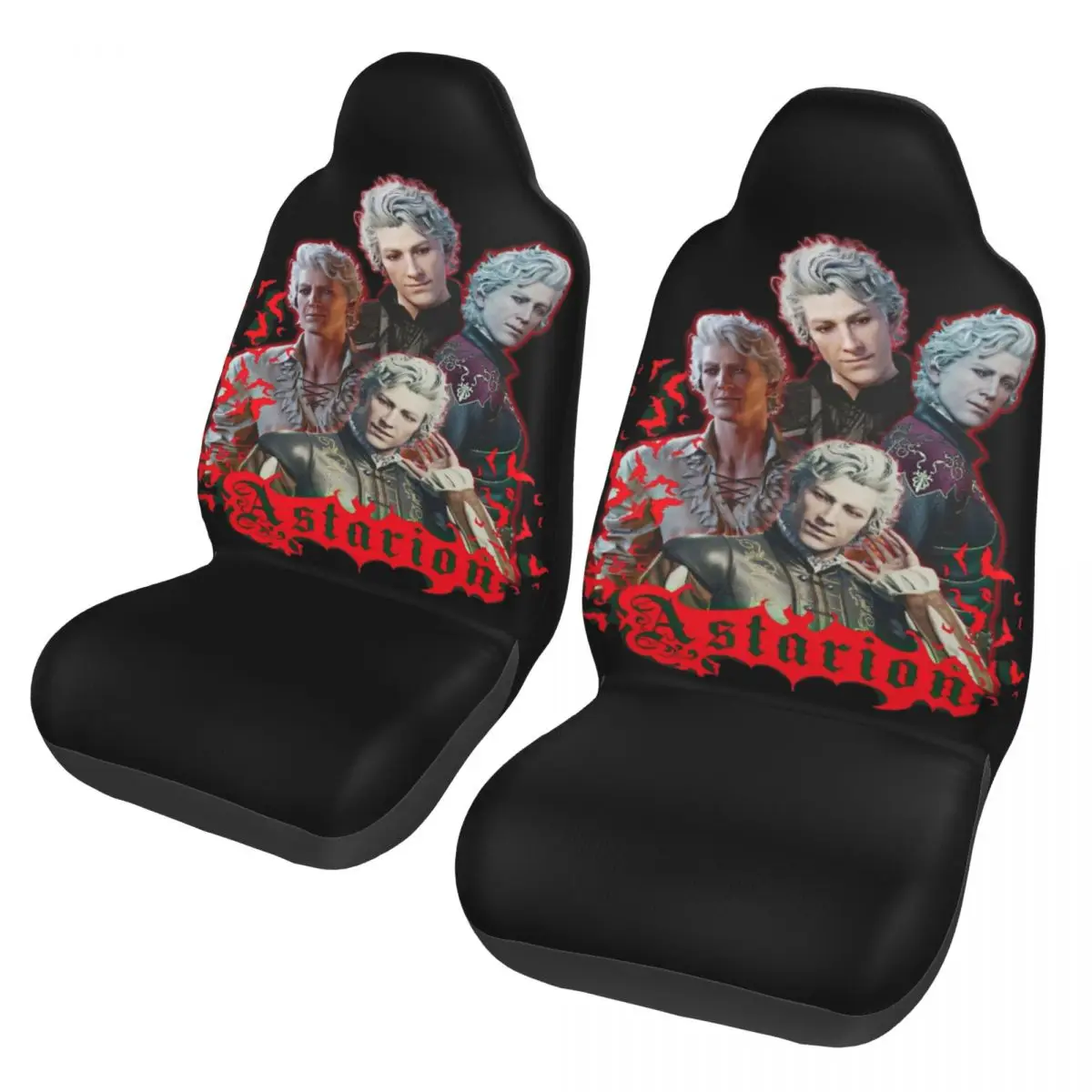 Astarion Universal Car Seat Cover Protector Interior Accessories Women Baldur's Gate Game Car Seat Mat Fiber Hunting