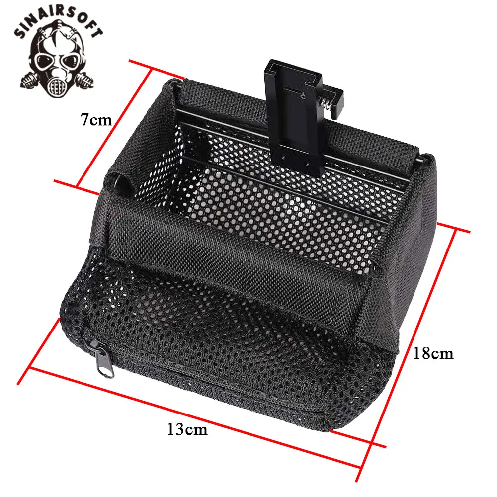 

Foldable Brass Casings Pickup Pouch Durable Reusable Nylon Mesh Bullet Collection Dump Pouch for Shooting Easy to Carry