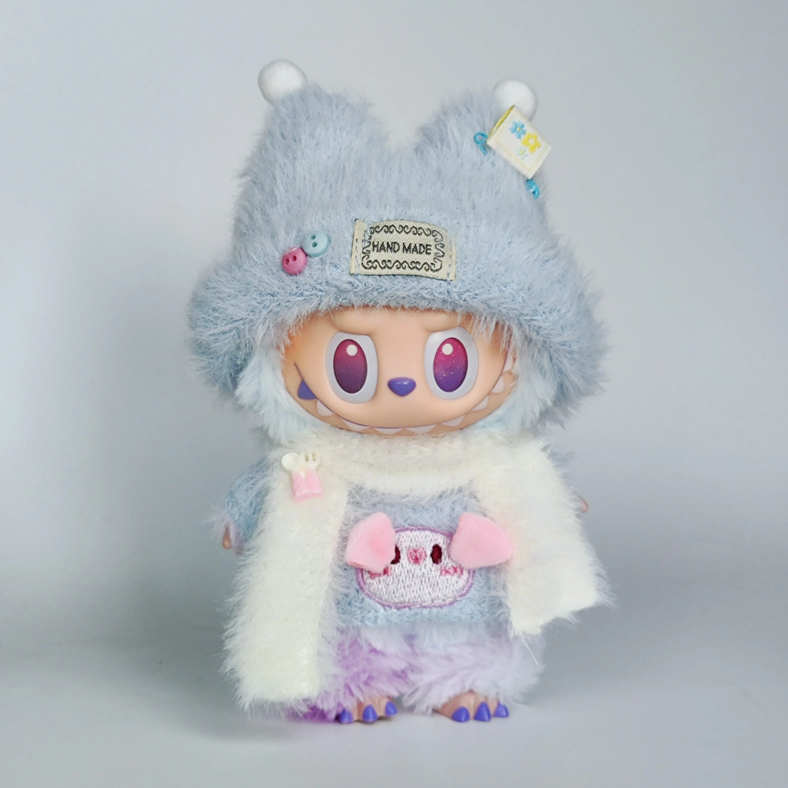 Мини-плюшевая кукла, аксессуары для одежды для Кореи Kpop EXO Labubu V1 V2, комбинезон с изображением идола, подарок