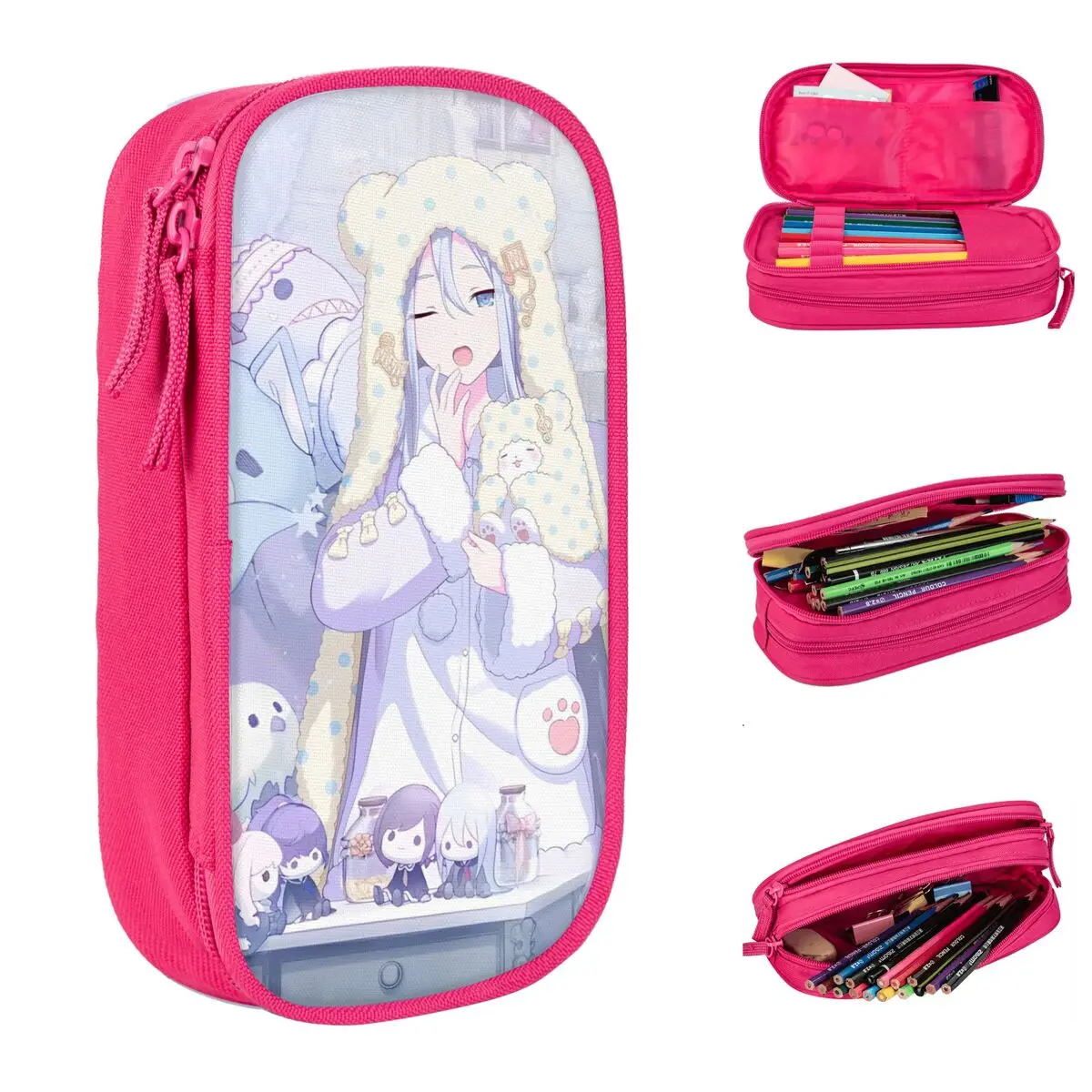 

Yoisaki Kanade Pencil Cases Project Sekai Pen Holder Bags Girl Boy Large Storage Students School Cosmetic Pencil Pouch