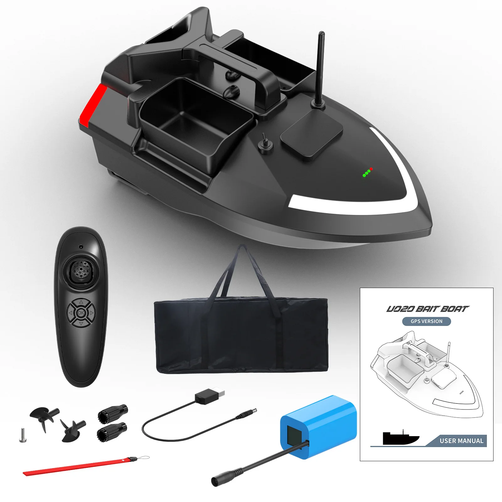 Rc Boat 500 metri Gps Nest Boat Remote Control Boats Smart 40 punti posizionamento Multi Warehouse Fishing nido ad alta velocità Punch