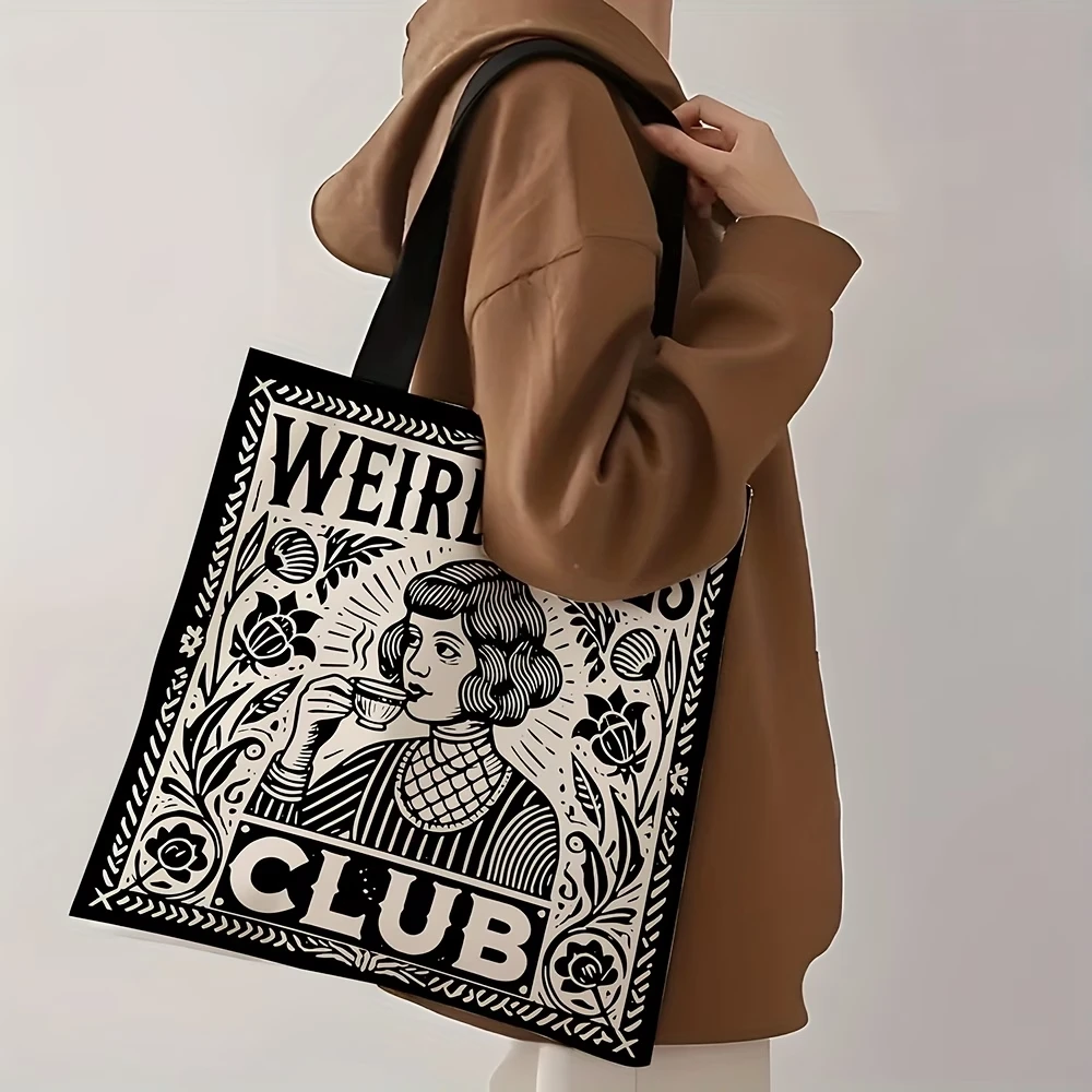 Weird Club Tote Bag Club Gift Squad Team Weekend Gift for a Hot Gift for Best Friend Grocery Shopping Bag for Women Best Friend
