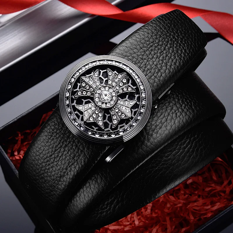 Cintura da uomo di marca di lusso Cinture famose di design aziendale in pelle di alta qualità per uomo Cintura jeans Cintura con fibbia in metallo maschile