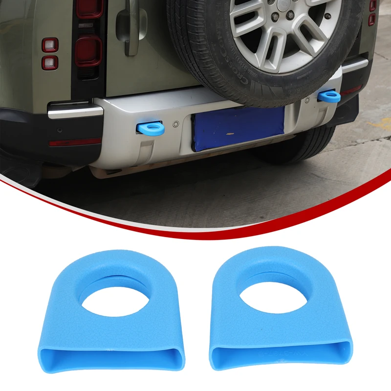 

Rear Tow Hook Cover Tow Hook Rescue Socket Cap Trailer Hook Protective Cover For Land Rover Defender 90 110 130 L663 2020-2026