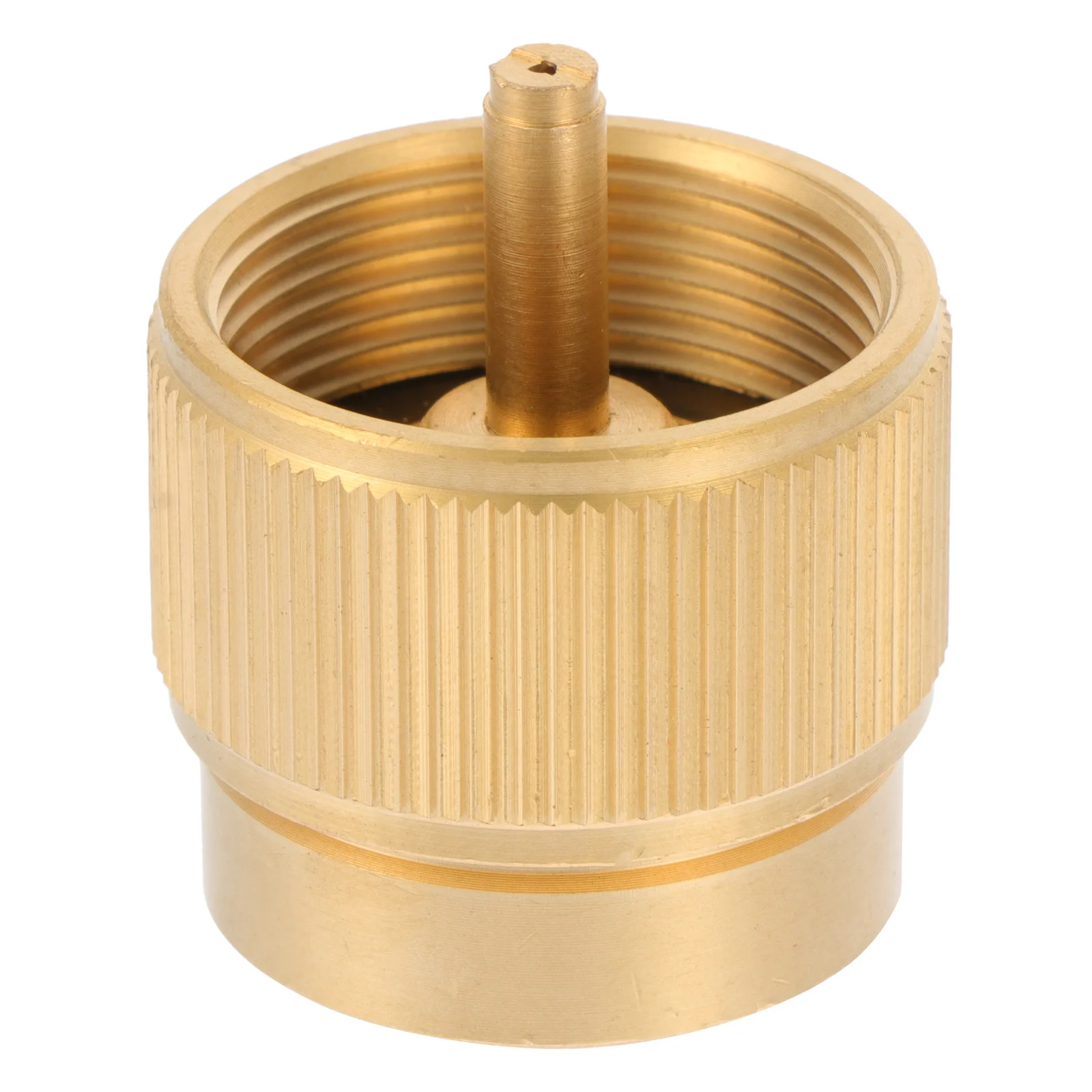 

Professional Gas Tank Adapter Copper Portable Propane Converter Camping Supply Small Camping Adapter Stove Accessory