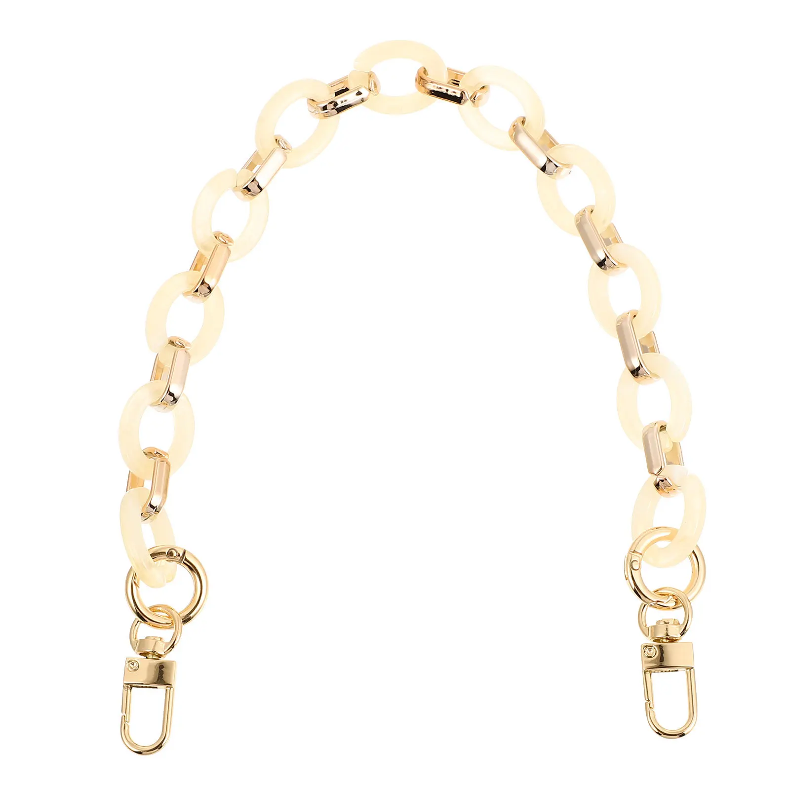 明るい色の樹脂チェーンショルダーストラップファッショナブルな軽量バッグ交換用ストラップ財布ハンドル屋外使用用