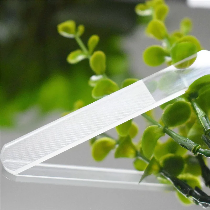 AA20-10X Glazen nagelglans - Nano glazen nagelvijlen Kristallen nagelbuffer Glanspolijstmachine voor natuurlijke vingernagels Teennagels