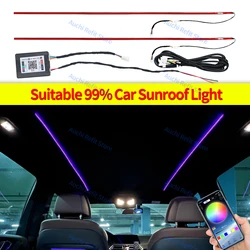 256 Colour LED Sunroof Light For Tesla Toyota Honda Audi Benz BMW Car Roof Ambient Light Atmosphere Lamp APP Control Skylight