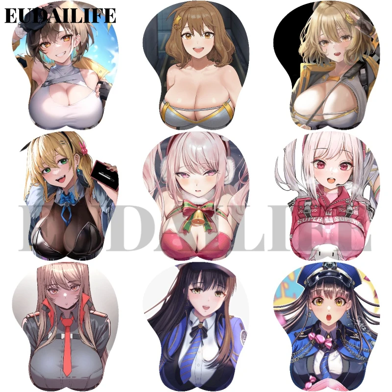 

Alice Nikke Goddess of Victory Diesel 3D Hand Wrist Rest Mouse Pad Mousepad Silicone Breast Oppai Soft Mouse Mat Office Work