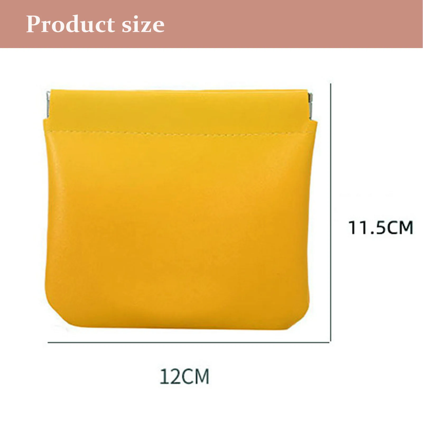 Simple Magnetic Buckle Bag Solid-Color Waterproof Portable Coin Purse Mini Makeup Lipstick Storage Bag For Earphone Jewelry