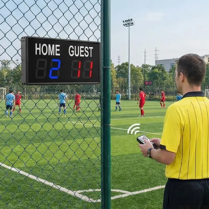 

U2JB Multi-Sport Digital Scoreboard Adjustable LED Electronic Score Keepers for Game Rooms Backyard Games Competition
