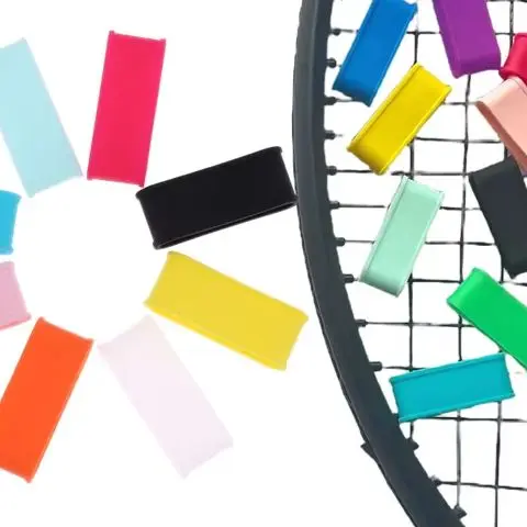 

4 шт. силиконовые кольца для теннисных ракеток, резиновые поглощающие пот ленты, эластичная ручка, растягивающиеся аксессуары для тенниса