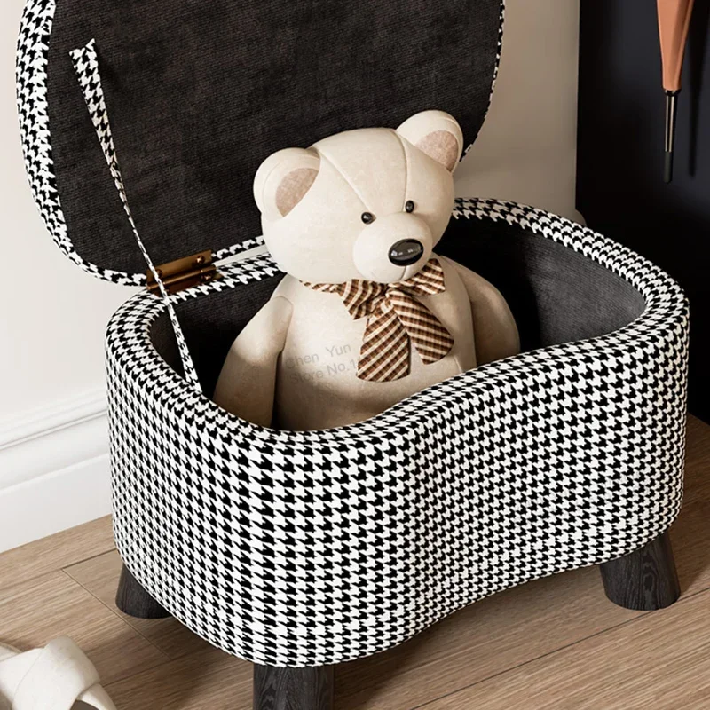 Living Room Fabric Art Storage Stool Sofa Leg Supporter Home Furniture Originality Doorway Storage Stool Tabouret De Stockage image 4