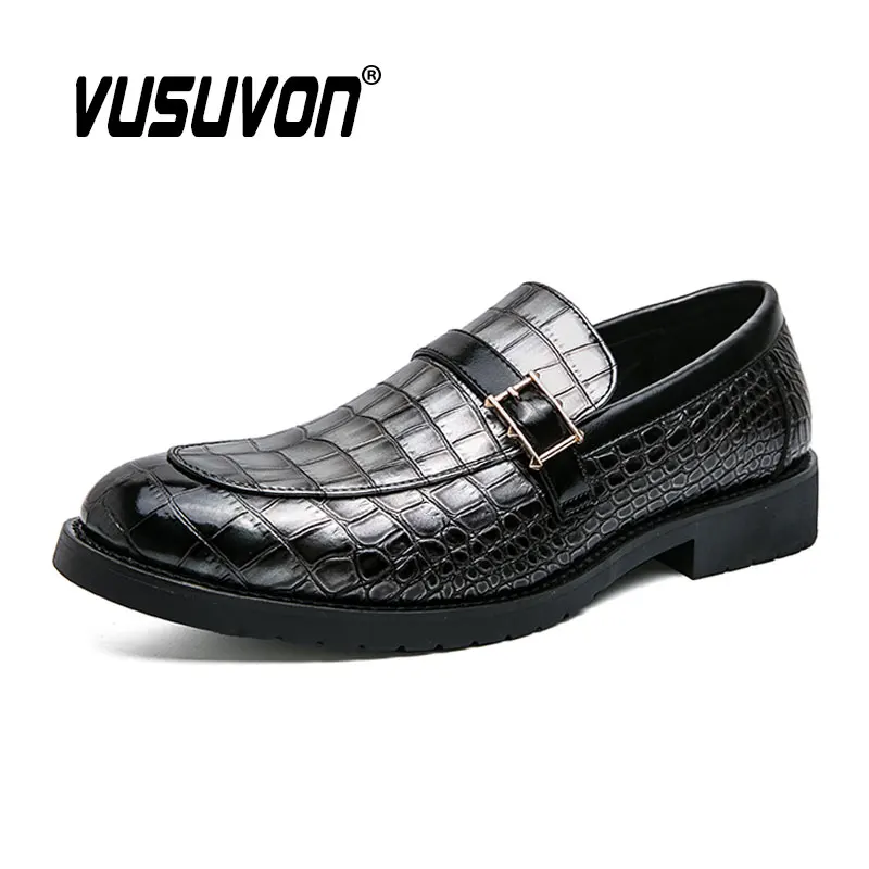 

Men Monk Shoes Fashion Loafers Split Leather 38-48 Size Breathable Black Soft Outdoor Casual Boys Summer Mules Dress Flats