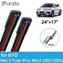 2PCS Car Wiper Blades for 2021-2023 BYD Atto 3 Yuan Plus Atto3 Front Windscreen Windshield Double Rubber Accessories 2022 2023