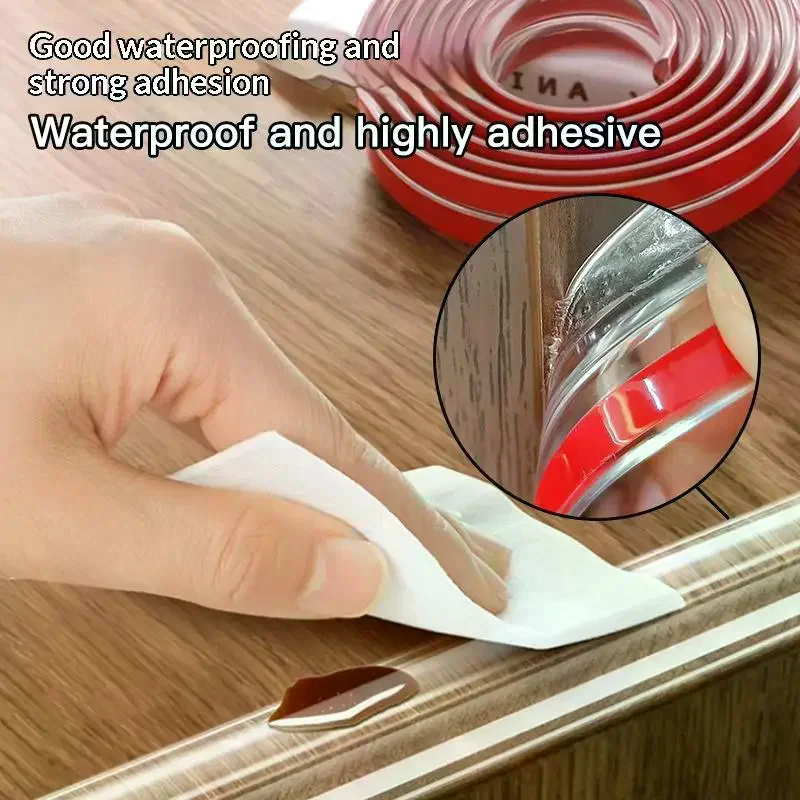 Child Safety Bumper Guard Transparent Self-Adhesive Edge Protector For Tables Furniture Corners Soft Baby-Proofing Strips