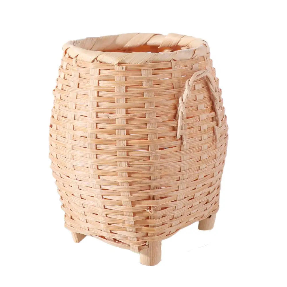 Classical Bamboo Pen Holder Chinese Style Elegant Stationery Storage Tube Natural Convenient Bamboo Stick Tube Restaurant