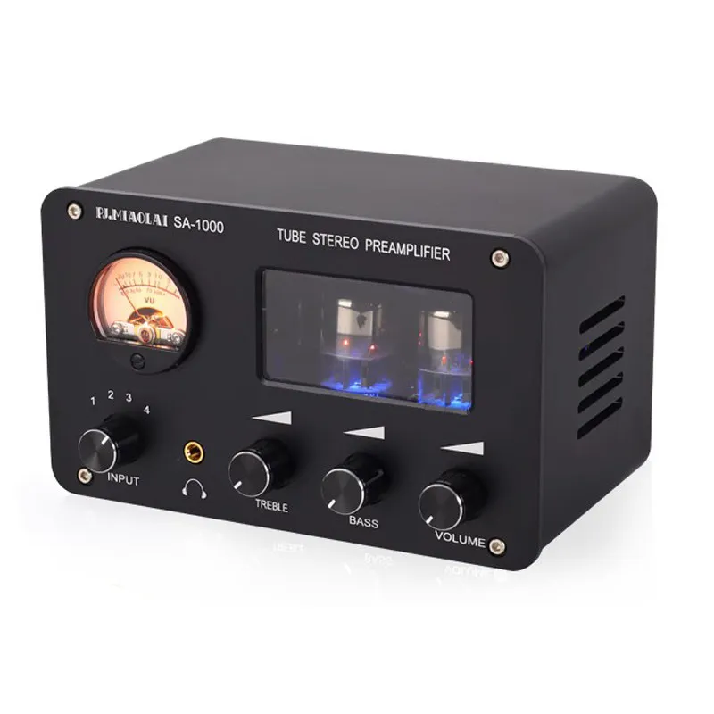 

SA-1000 Multi-Input Hifi Amplifier Front-Level Fever Tube 4 in And 2 Out Line Conversion Lossless Switch Audio Distribution