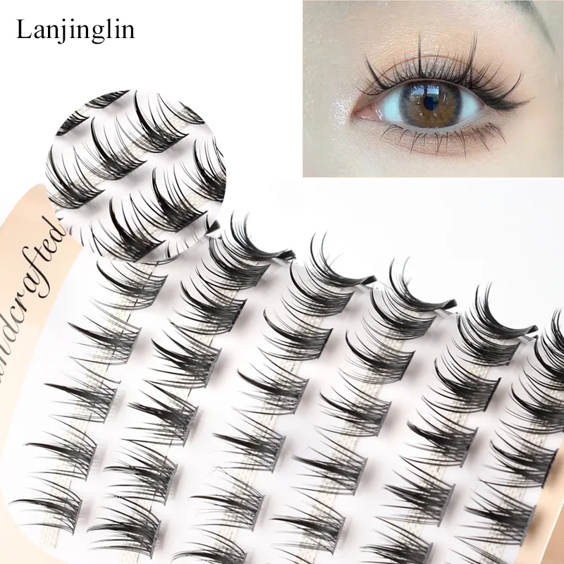 Individual Lashes 6 Rows 72 Bundles Cluster Russia Volume Eyelash Premade Fan False Mink Eyelash Make Up Tool Extensiaon lashes