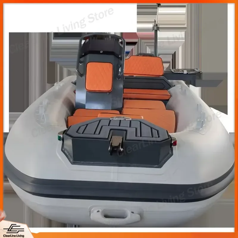 Small Fishing Boat Fiberglass Aluminum Hull Mini Yacht CE Certified Portable Watercraft for Lake River Sea Angling Sport