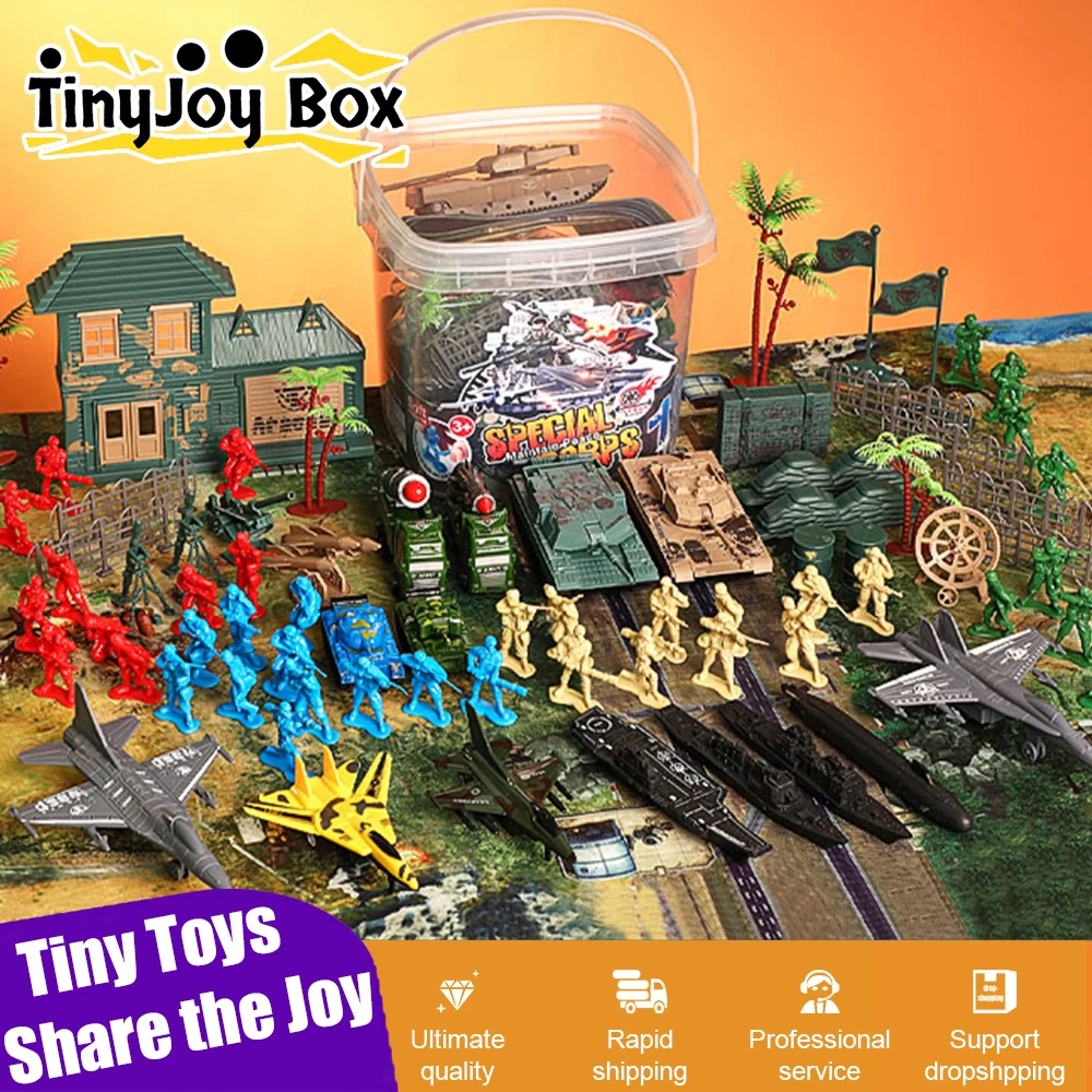 

Military Model Set Pull-back Cars Simulates Tanks Fighter Jets Soldier Models Children's Toy Vehicles Toys for Boys Kids Gifts