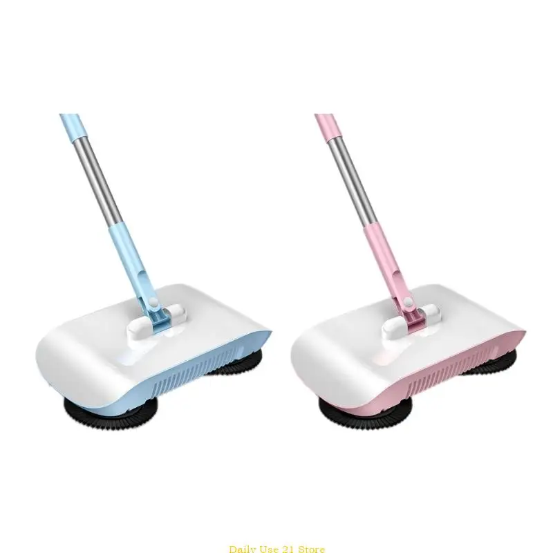 

Household Sweeper, Manual Floor Cleaner, 2 in 1 Broom And Mop Hand Push Type Cleaner Dustpan Home Cleaning Tools