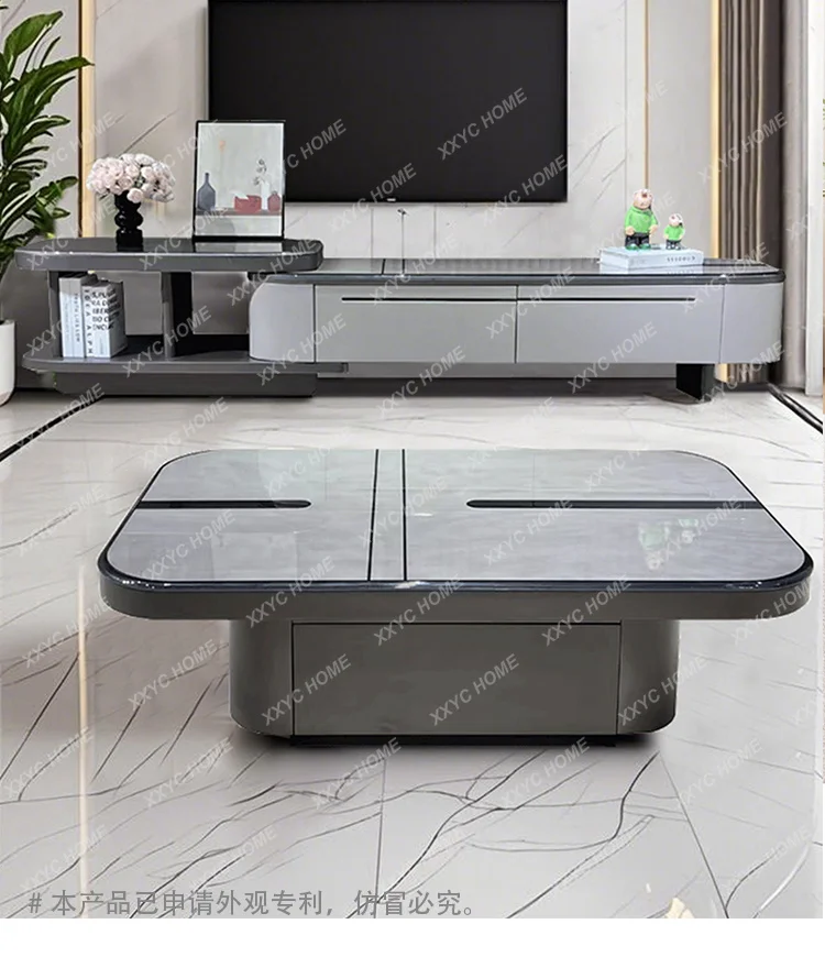 family size apartment living room high-end creative coffee table