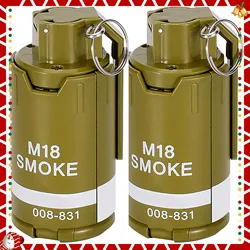 2pcs M18 Tactical Grenade Toy Water Drop Airsoft Grenade Model Battle Game Water Bomb Opponent Role Play Costume Toy Set