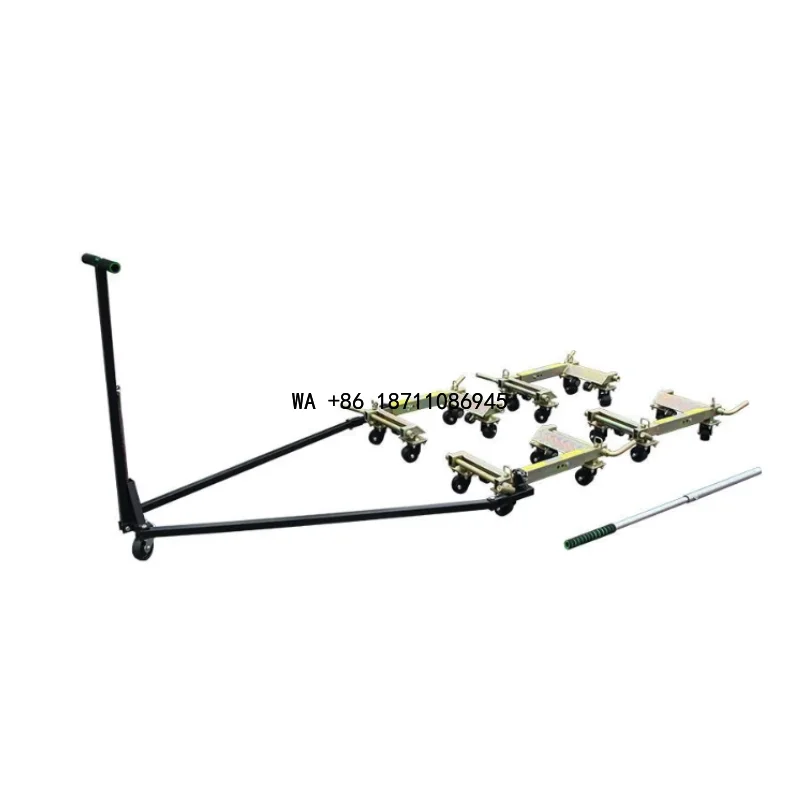 Convenient 3 Tons Manual Car Moving Equipment Four-Wheel Lever-  Mobile Car Tools Small Trolley Made Manganese Steel Jacks 1