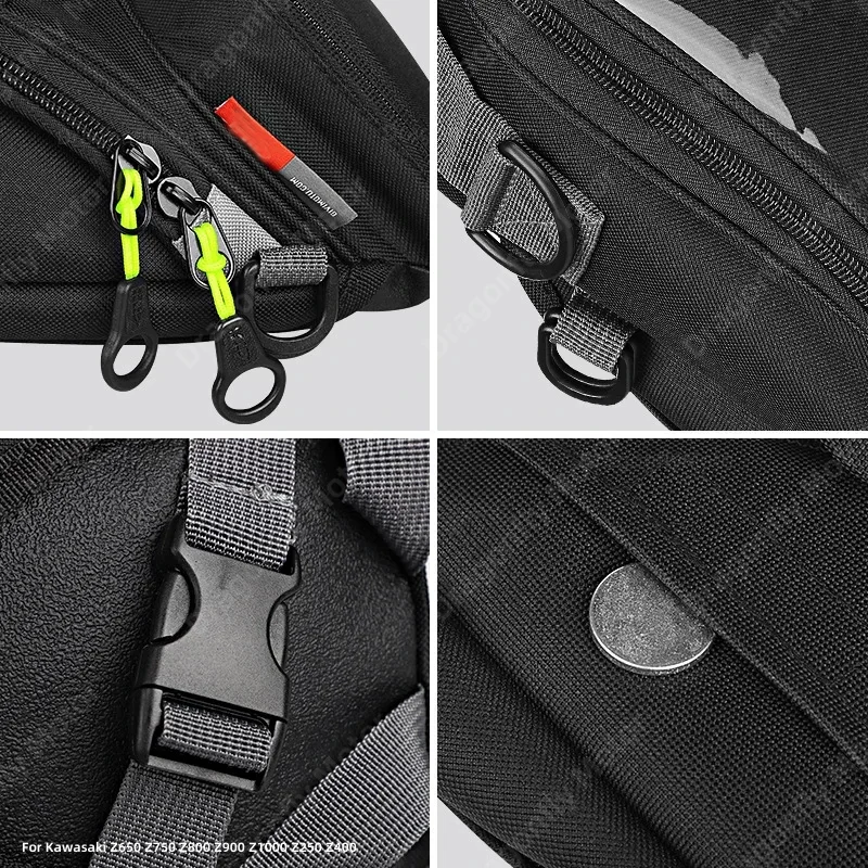 Motorcycle Fuel Bag Mobile Phone Navigation Tank For Kawasaki Z650 Z750 Z800 Z900 Z1000 Z250 Z400 Small Oil Reservoit Package