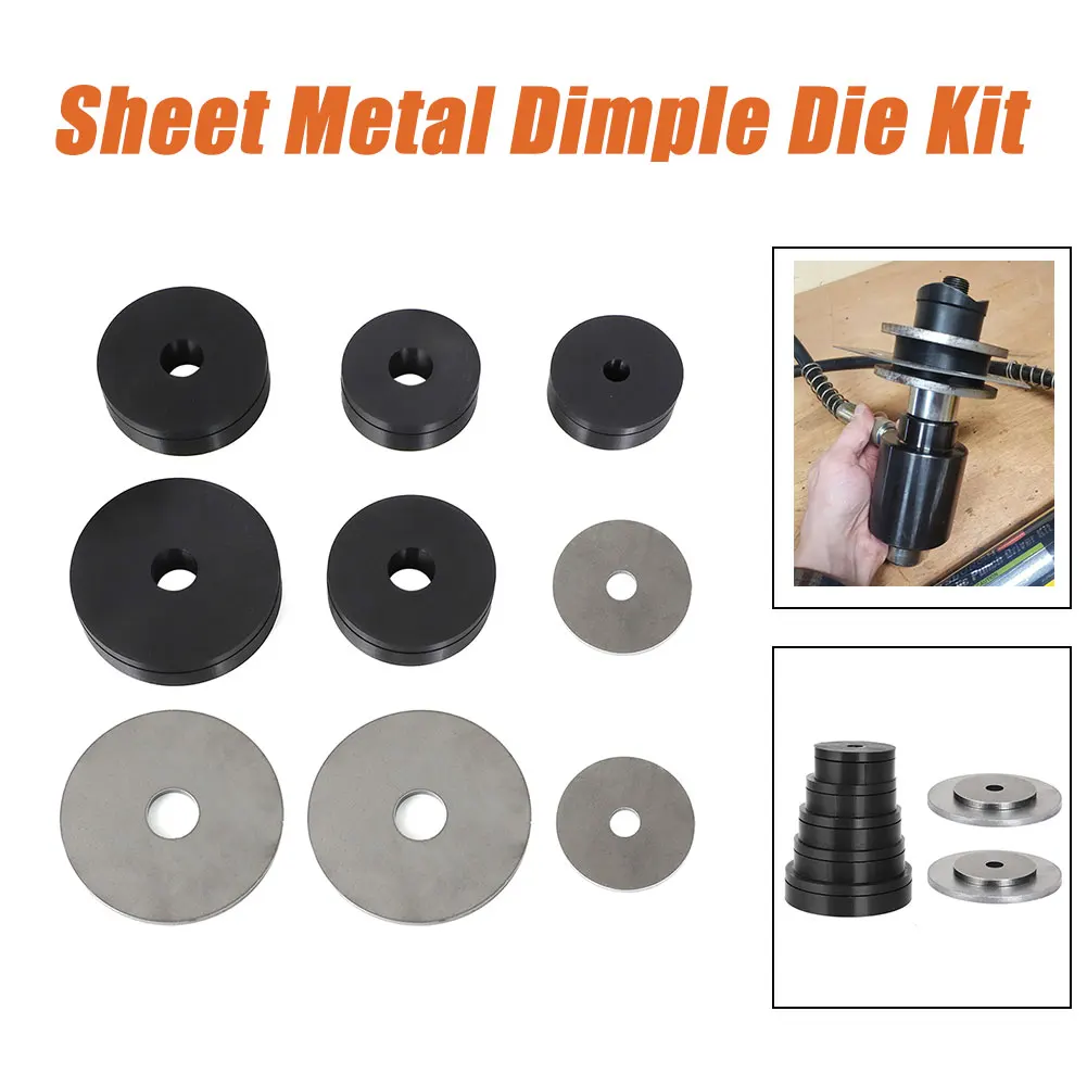 For Harbor Freight Hydraulic Punch Driver Sheet Metal Dimple Die Rebuild Set