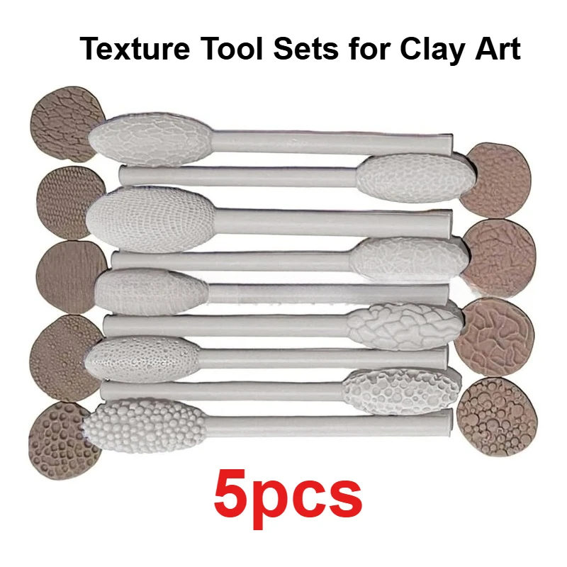 Juego de Herramientas de Texturización para Impresión 3D, Rodillos de Patrones para Modelado de Arcilla, Rodillos Manuales para Texturizar y Crear Cuadros en Relieve para Manualidades DIY