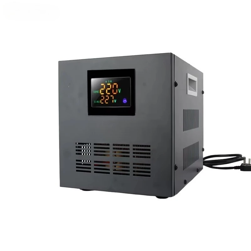 Reduce the high voltage servo motor type voltage regulator 50Hz 60Hz 5000VA 10KW 20KVA 110V 220V copper coil to adjust low