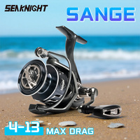 SeaKnight Brand Spinning Reel New SANGE Series MAX Drag 28lbs CNC Machined Aluminum Spool 7+1BB Freshwater Fishing Reels