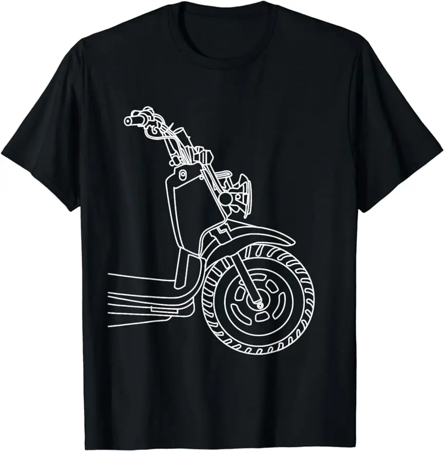 Vintage BMO Moto Stock Ruckus Scooter Pattern Tee High Quality Cotton  Comfortable T Shirt Homme Streetwear Men Clothing