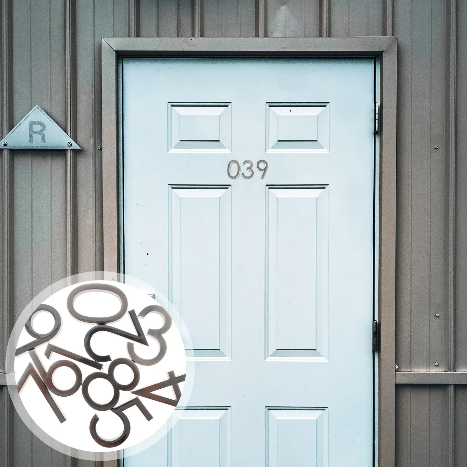 

20 Pcs 3D House Numbers Door Plate Address Signs High Quality Resin Durable Mailbox Window Sign Personalized