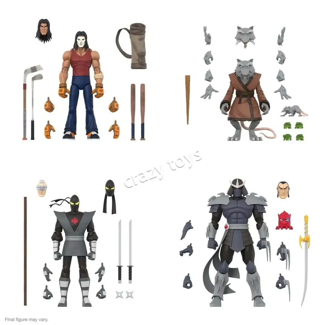 

New Super7 Teenage Mutant Ninja Turtles Tmnt Wave 13 Action Figures Casey Jones Shredder Splinter Articulated Collections