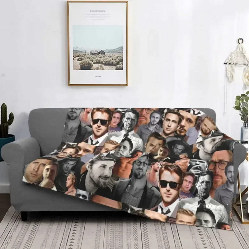 Ryan Gosling Collage Blanket Flannel Soft Throw Blanket for Bedding Couch Bedspread blankets for beds  throw blanket